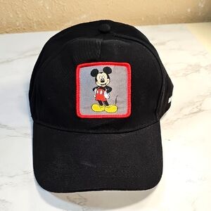 Disney Black Hat with Mickey Mouse Patch.